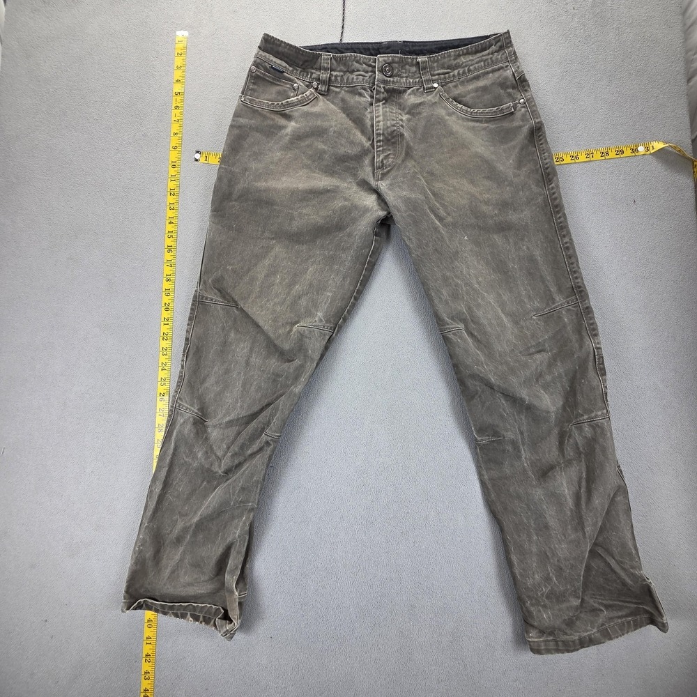 Kuhl Pants Mens 34x29 Gray Rydr Canvas Chino Stretch Casual Workwear